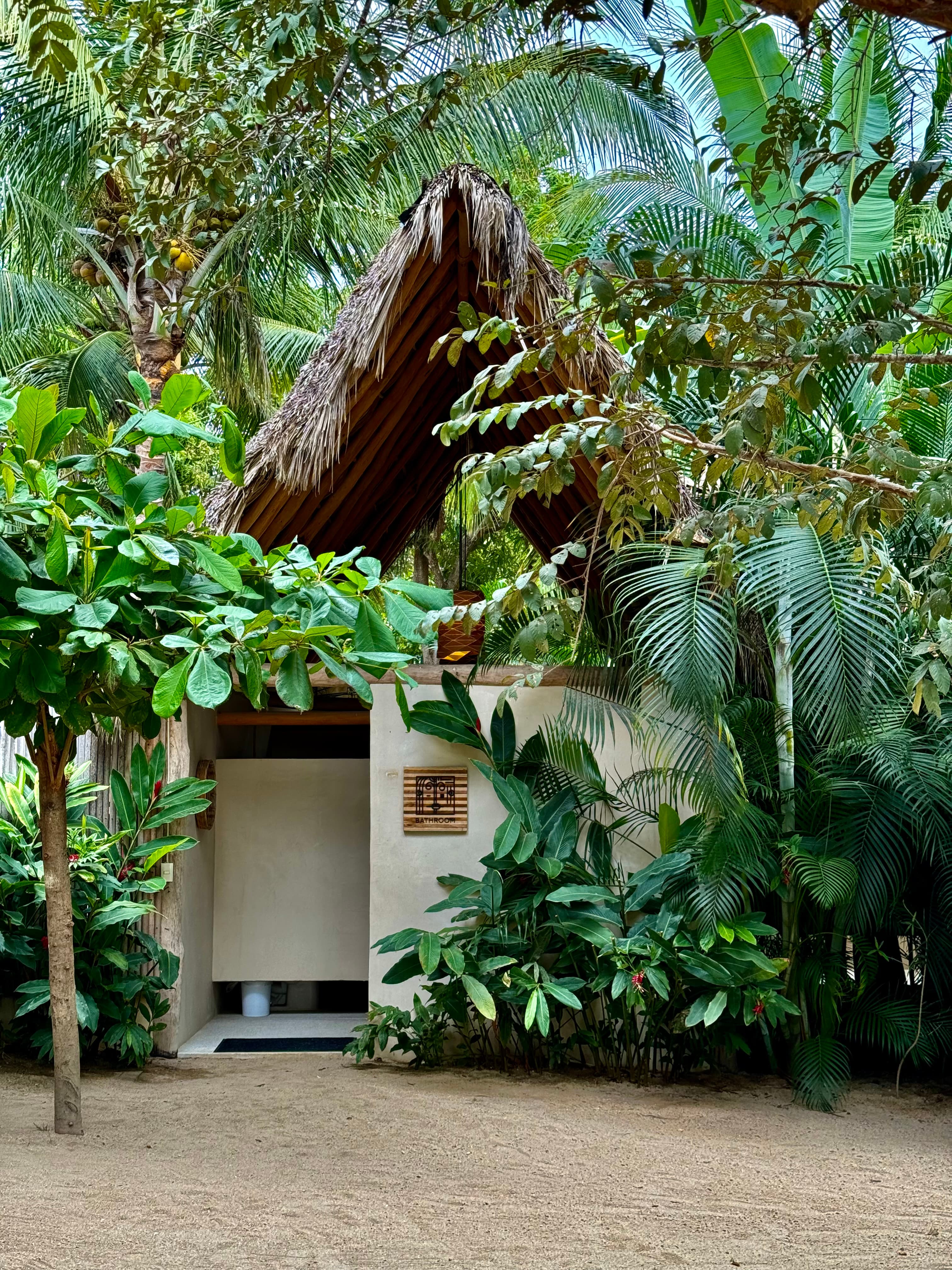 Inspiration — thatched architecture among palms, Bali